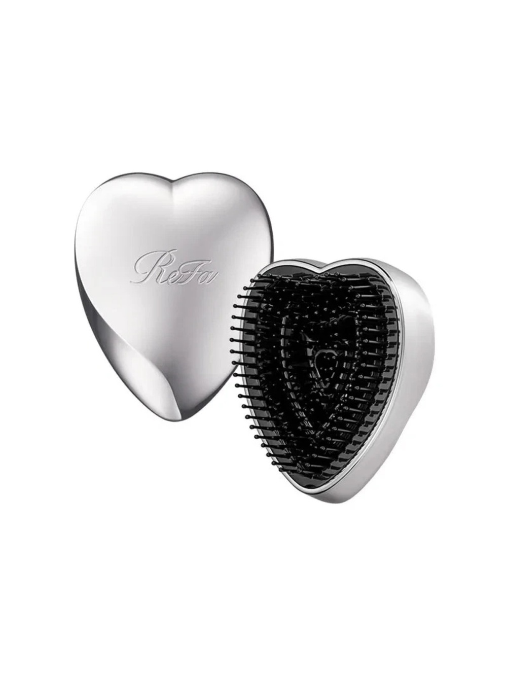 nwt refa silver heart brush mini